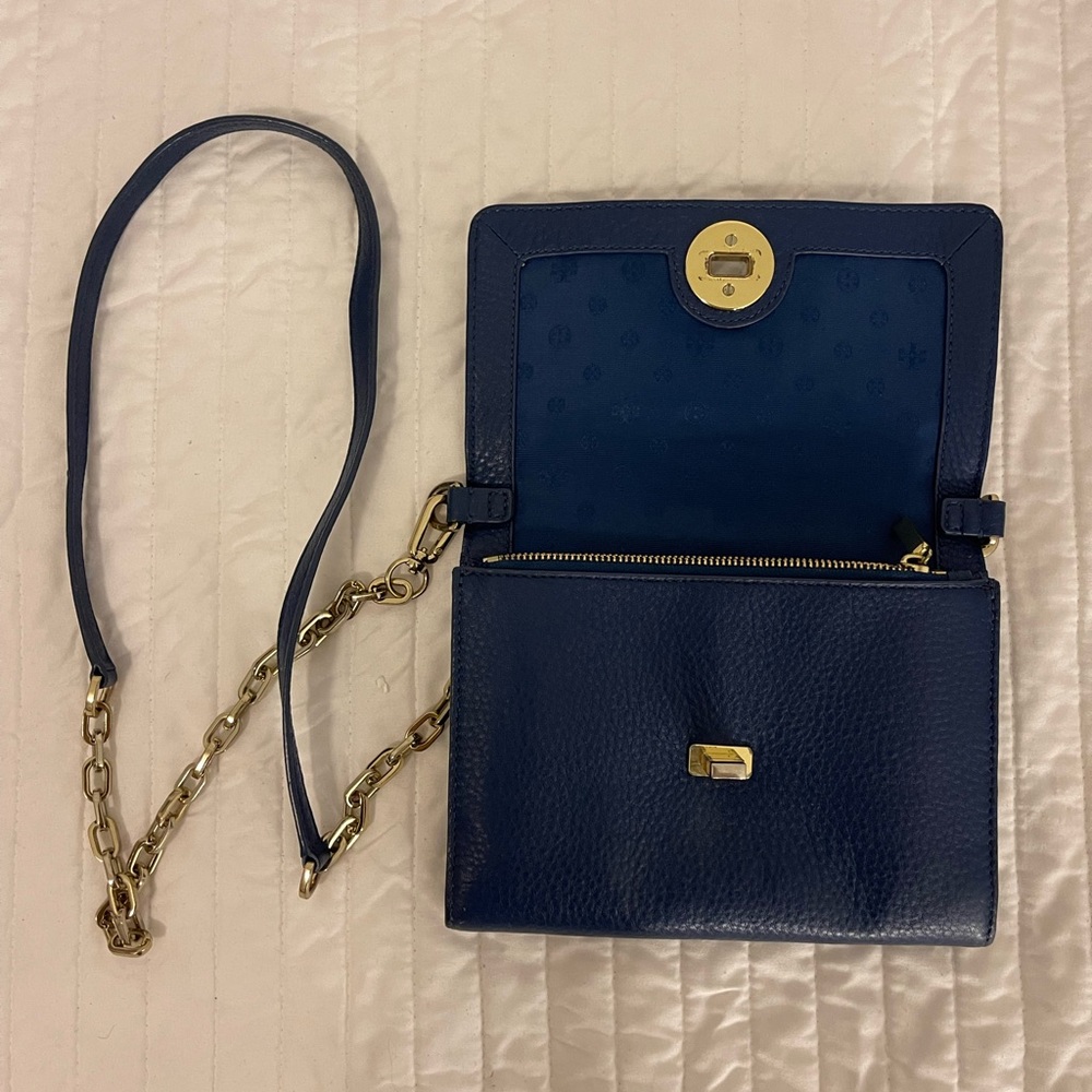 Vintage Tory Burch Blue Sling Bag